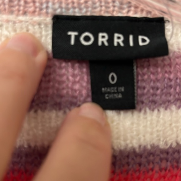 Bright, striped Torrid cardigan - Picture 3 of 3